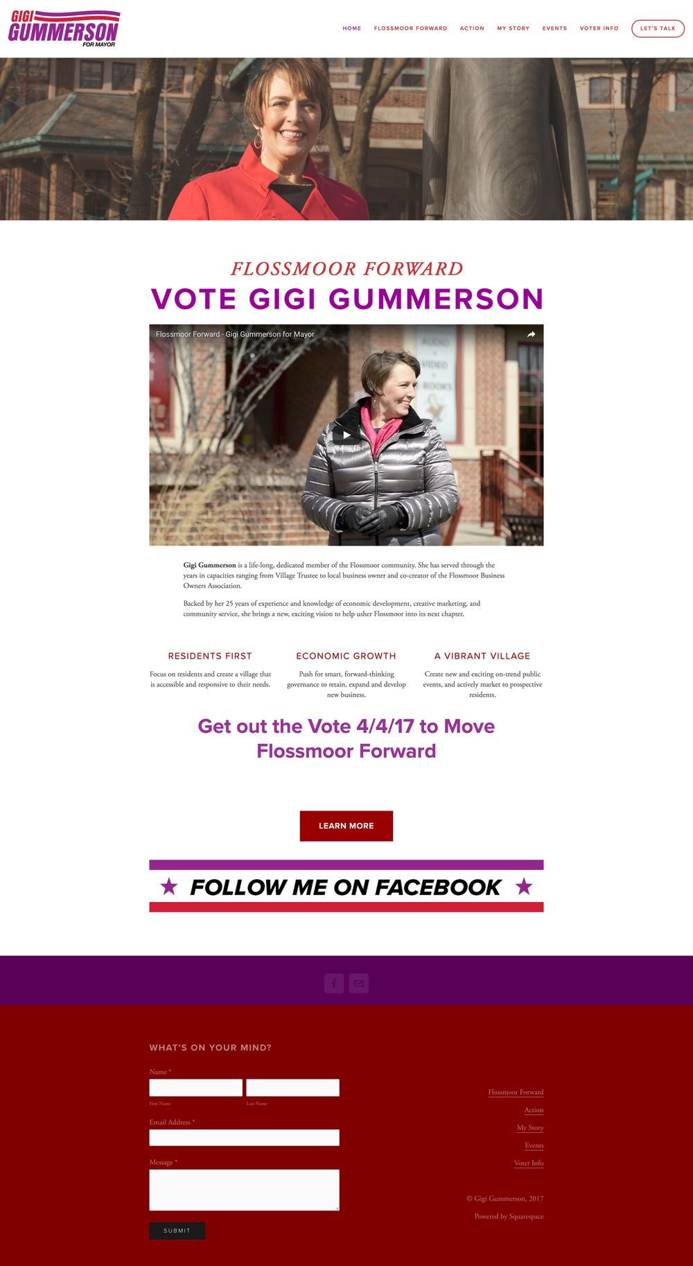 Gigi Gummerson campaign website
